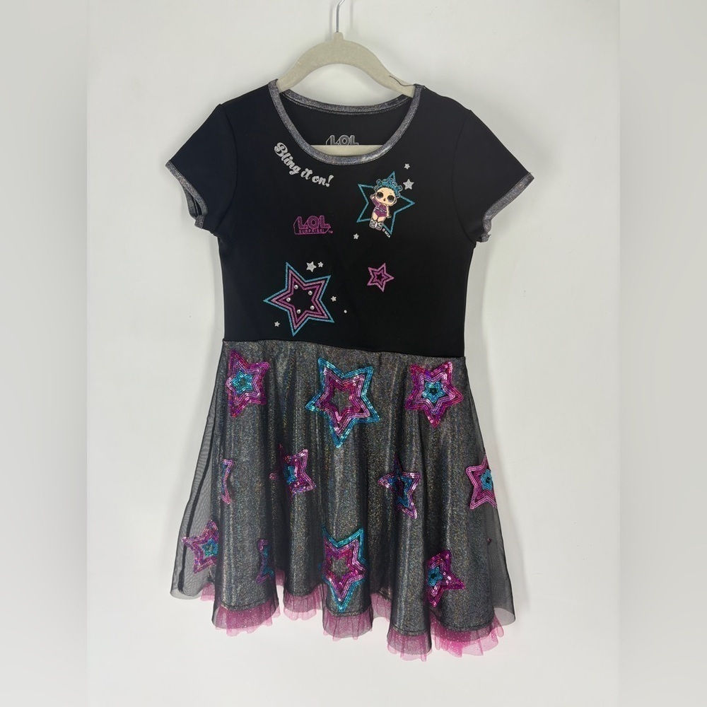 L.O.L. Surprise! Starry 4/5 dress - Black and Pink